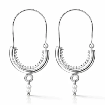 SREBRNE NAUŠNICE KONAVOSKE LARGE - Affinity Silver 