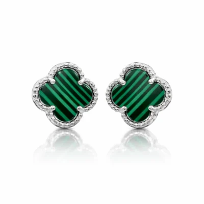 Srebrne naušnice djetelina Ursula - Affinity Silver 