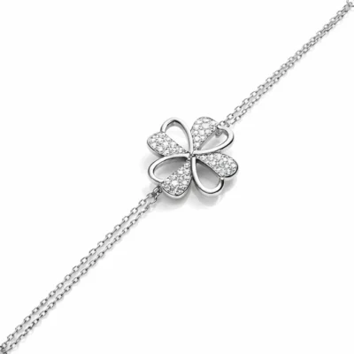 Srebrna narukvica Clover - Affinity Silver 