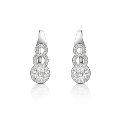 Srebrne naušnice Belén - Affinity Silver