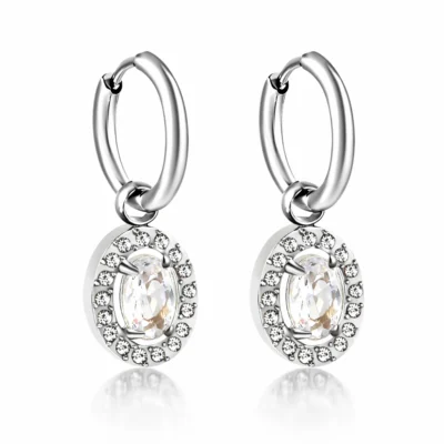 Naušnice od čelika Cira - Affinity Silver 