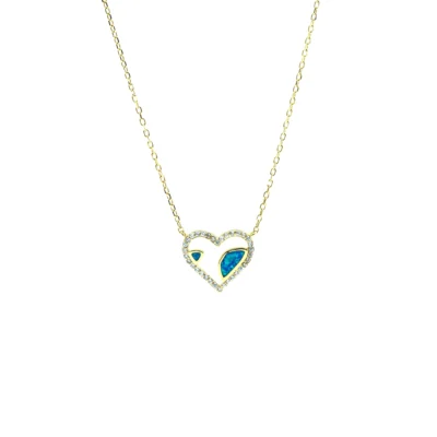 Srebrna ogrlica Srce Tiburcia - Affinity Silver 