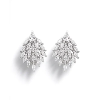Srebrne naušnice Isela - Affinity Silver