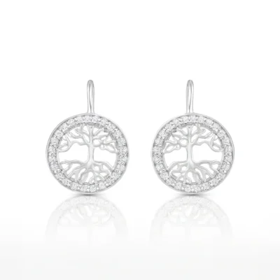 Srebrne naušnice Francisca - Affinity Silver 