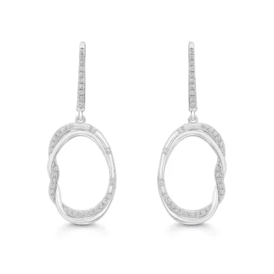 Srebrne naušnice Carina - Affinity Silver