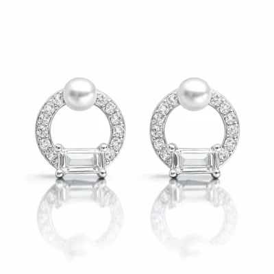Srebrne naušnice Génesis - Affinity Silver 