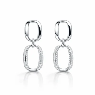 Srebrne naušnice Celia - Affinity Silver 