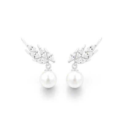 Srebrne naušnice Eulalia - Affinity Silver