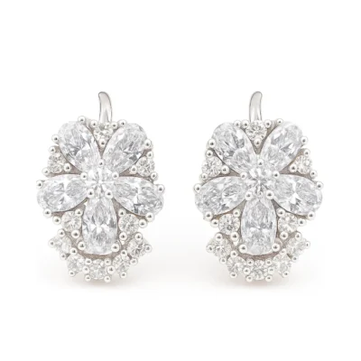 Srebrne naušnice Bibiana - Affinity Silver