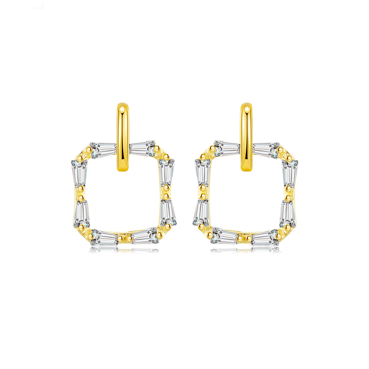 srebrne naušnice Benita