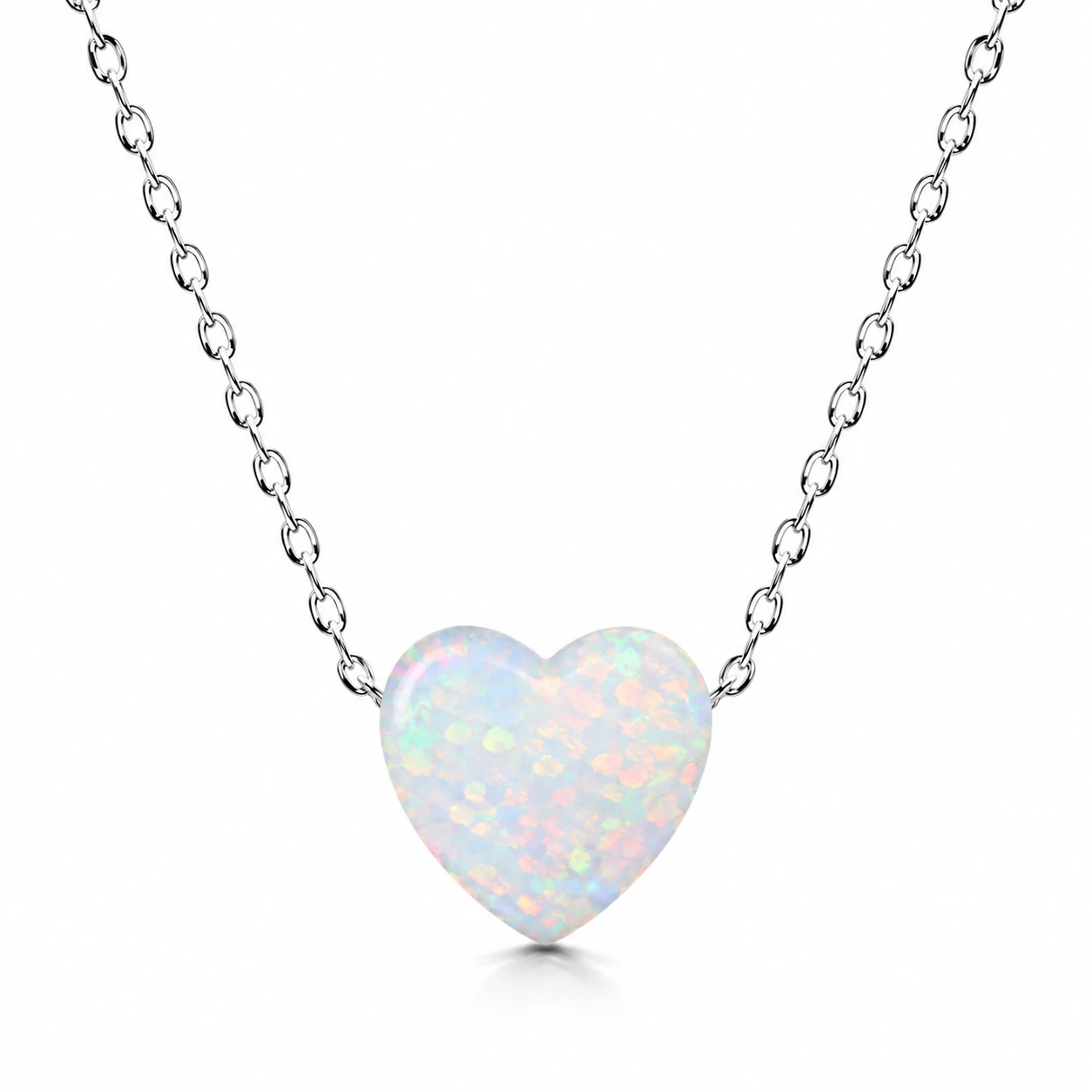Srebrna ogrlica Moonlight Heart