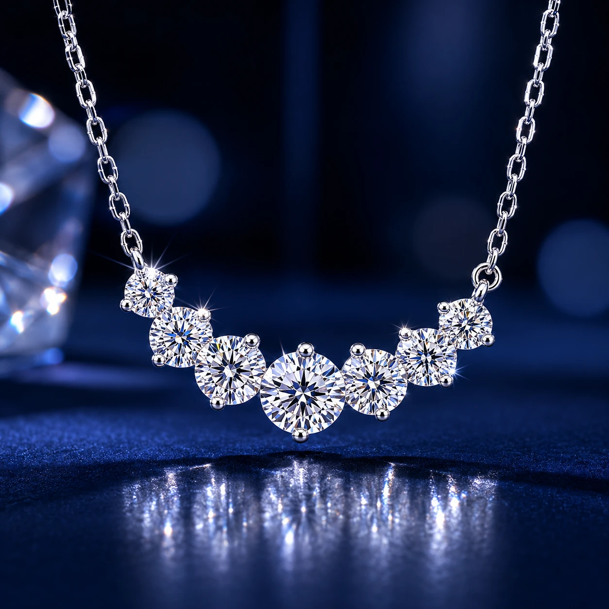 Srebrna ogrlica Crystal Crown - Slika 3