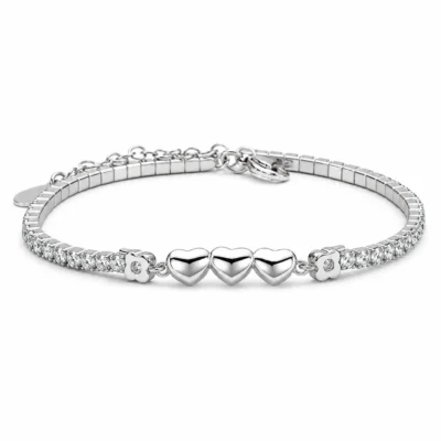 Srebrna narukvica Amoria Trio - Affinity Silver 